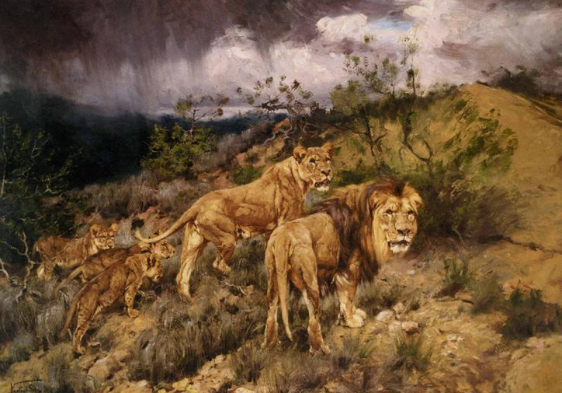 Gyorgy Vastagh A Family of Lions